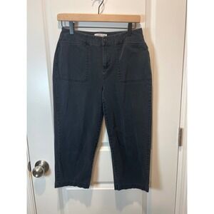 Coldwater Creek Natural Fit Black Pants Women 95 Cotton 5 Spandex Size‎ 4